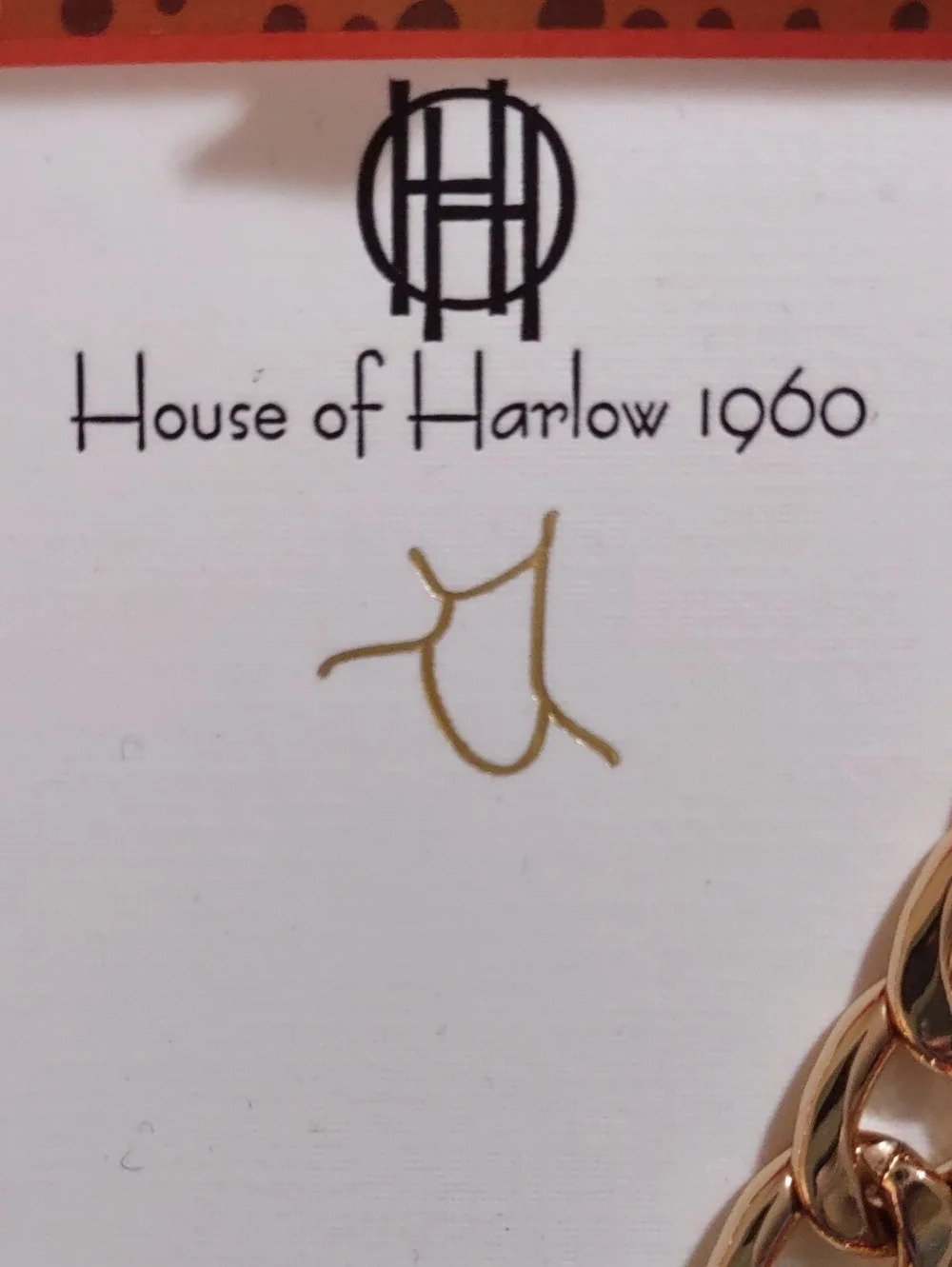 NWT House of Harlow 1960 Polished Gold Layered Dbl Row Curb Chain Toggle N-lace.